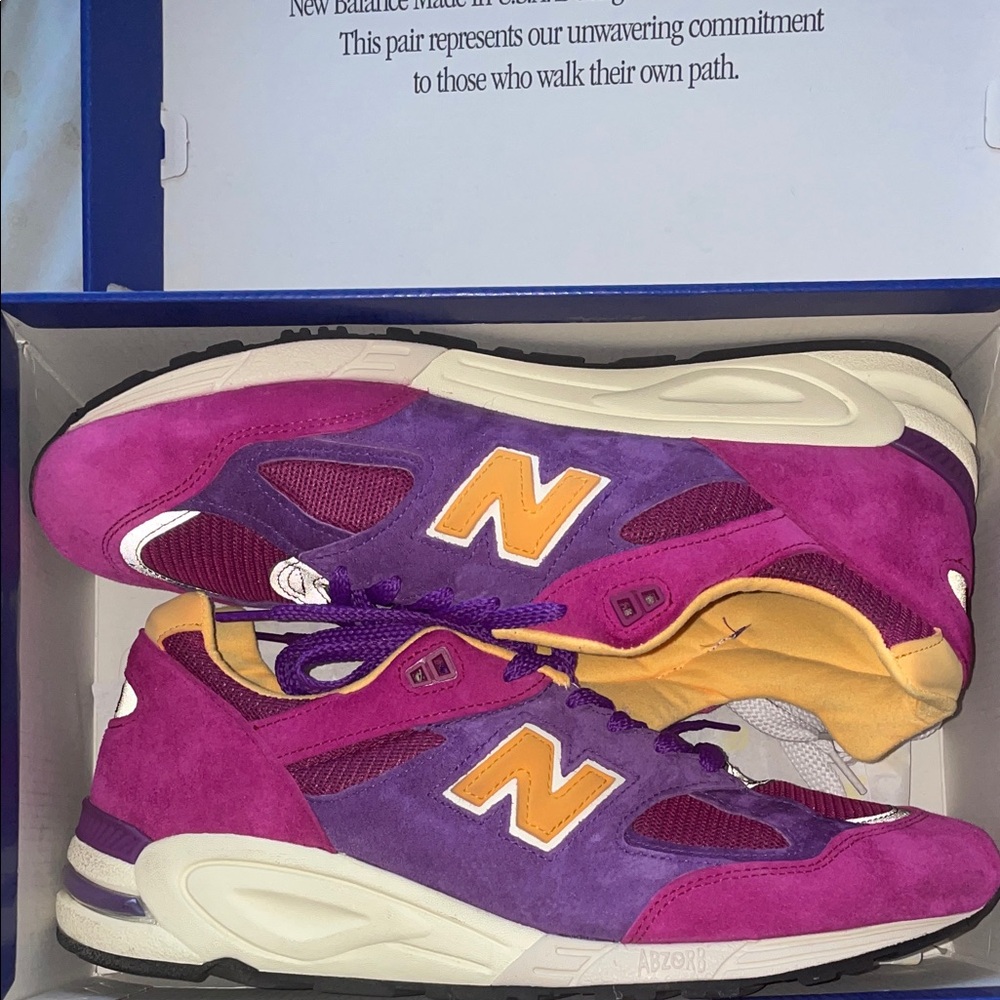 New Balance Purple and Gold Athletic Shoes